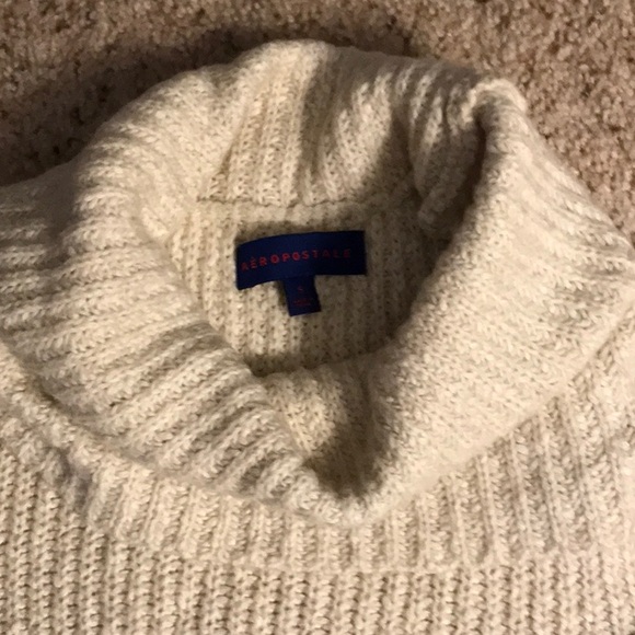 Beige Cowl Neck Sweater - Picture 2 of 5